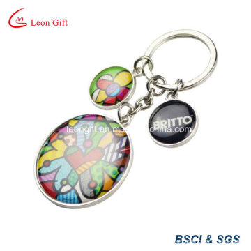 Beautiful Epoxy Sticker Metal Key Ring